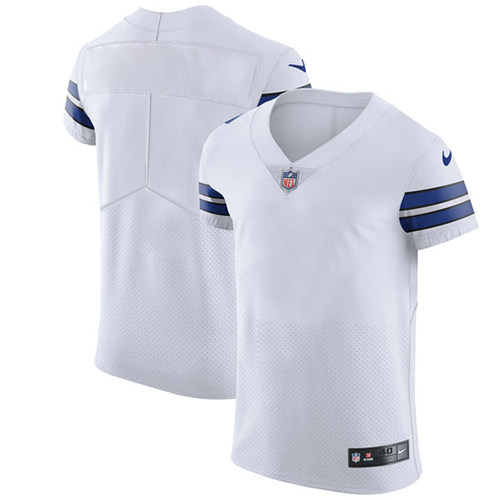Nike Cowboys Blank White Men's Stitched NFL Vapor Untouchable Elite Jersey - Click Image to Close